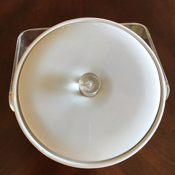 Retro MCM Stotter Lemon Ice Bucket with Lucite Handle & Knob - Picture 3 of 5